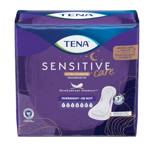 Absorventes higiênicos para mulher - Extra Coverage™ Overnight  - TENA - respirável / caixa de 48 unid.