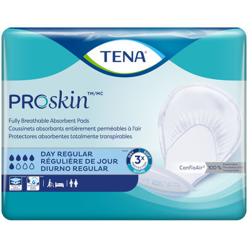 Absorventes higiênicos para adulto - PROSKIN DAY REGULAR - TENA - respirável