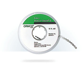 Elástico ortodôntico corrente - Power Chain , POWER THREAD & TUBE - Ormco