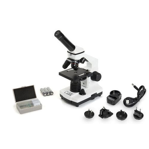 Microscópio óptico - LABS CM400 - Celestron - de laboratório / monocular / de bancada