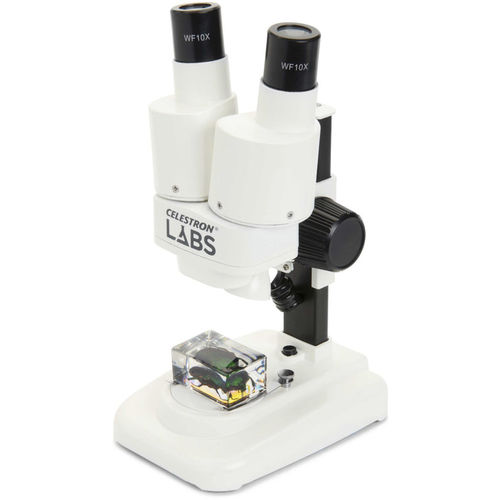 Estereomicroscópio óptico - LABS S20 - Celestron - de laboratório / para ensino / 3D