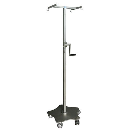 Suporte para soro com rodízios - A67/A - Nuova BN - 4 ganchos / telescópico / dobrável