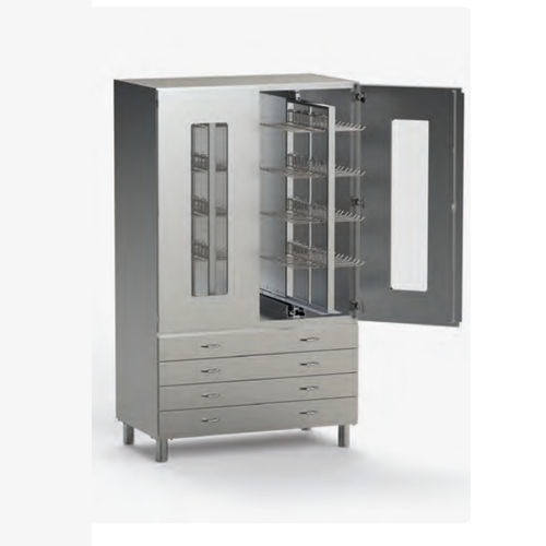 Armário para arrumação - 504ESDR  - Nuova BN - para hospital / com porta / com prateleiras