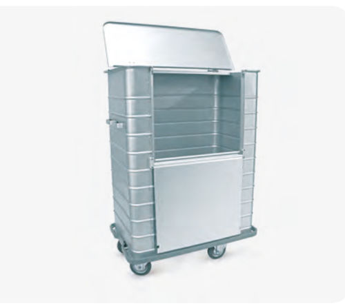 Lixeira em aço inoxidável - 203 series - Nuova BN - com rodízios
