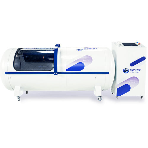 Cápsula hiperbárica para oxigenoterapia - Oxylife I  - OXYHELP Industry - com rodízios / monopaciente
