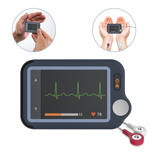 Registrador de eventos ECG 1 canal - Pulsebit Ex - Shenzhen Viatom Technology Co., Ltd. - com conexão sem fio