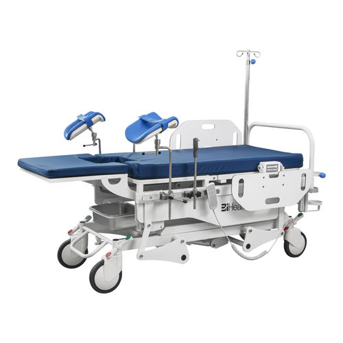 Carro-maca de transporte - BIPT825E - BiHealthcare - para ginecologia / elétrico / com altura regulável