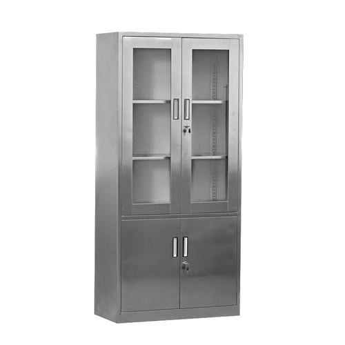 Armário para medicamentos - BIOC001A - BiHealthcare - para hospital / com porta / em aço inoxidável