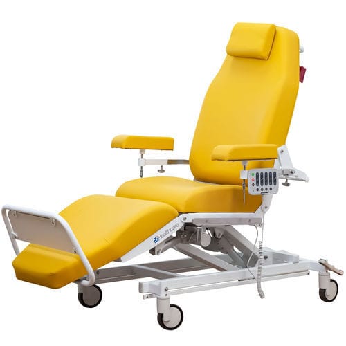 Poltrona para hemodiálise elétrica - BIHA500E - BiHealthcare - articulada em 3 seções / com rodízios / com altura regulável