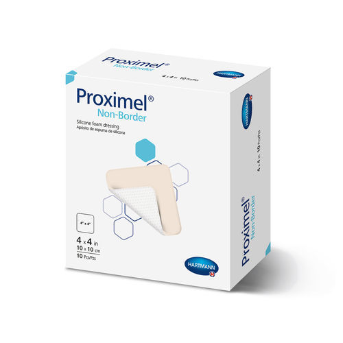 Curativo em silicone - Proximel® - Hartmann - respirável / impermeável / antimicrobiano