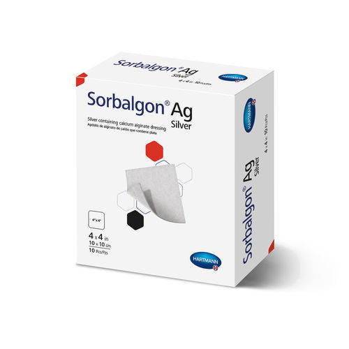 Curativo de alginato - Sorbalgon® Ag - Hartmann - estéril / absorvente / antimicrobiano