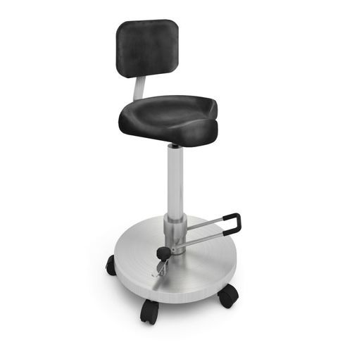 Cadeira de cirurgião em aço inoxidável - 10510010001 - G. SAMARAS SA - Medical Gas Solutions - hidráulica