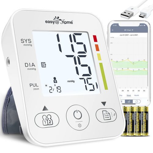 Medidor digital de pressão arterial automático - EBP-08B - Easy Healthcare - com Bluetooth / inteligente / compatível com iOS