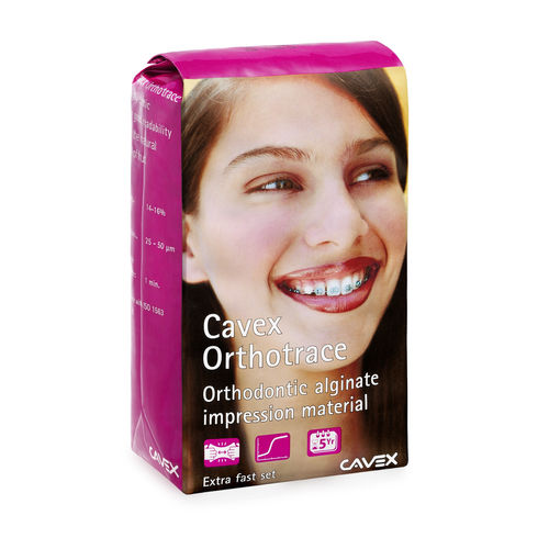 Material dentário de alginato - Orthotrace - Cavex Holland BV - para moldeira de impressão / ortodôntico