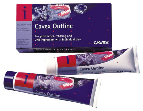 Material dentário para moldeira de impressão - Outline - Cavex Holland BV - branco