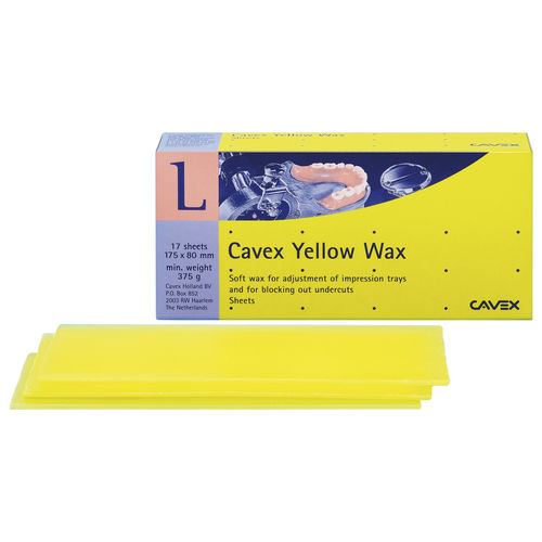 Material dentário em cera - Cavex Yellow  - Cavex Holland BV - para laboratório de prótese dentária