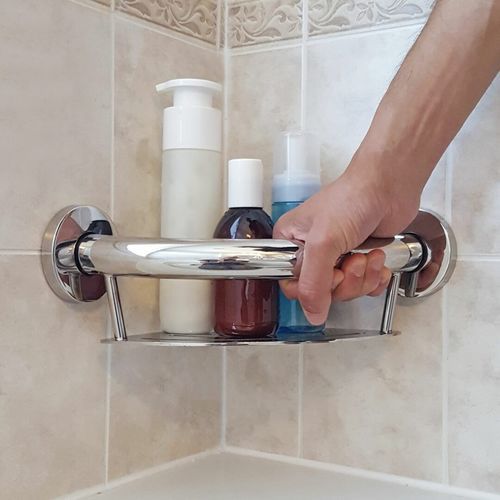 Barra de apoio para banheiro - PLUS-CS - HealthCraft Products - de parede / em aço inoxidável
