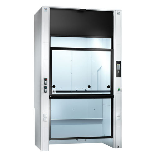 Capela de exaustão química - EXPLORIS® - Köttermann - para destilação / de laboratório / de dimensões walk-in