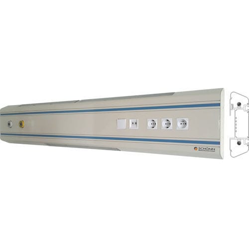 Régua de gases medicinais de parede - DK 2014 - Schönn Medizintechnik - horizontal / para serviço de cuidados intensivos / para quarto de paciente