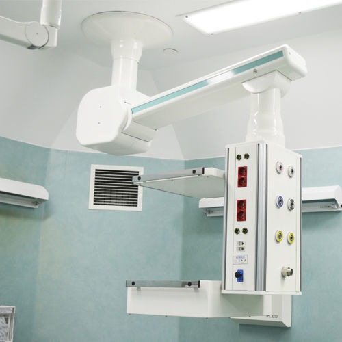 Estativa de braço de teto - SMSP-90 - Schönn Medizintechnik - para cuidados intensivos / para sala de cirurgia / com braço simples