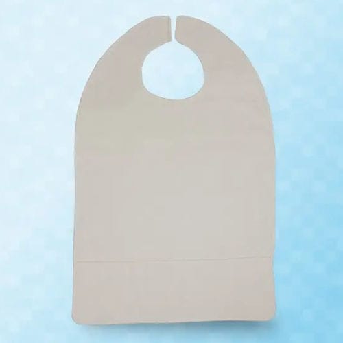 Babador hospitalar reutilizável - BA005 - CLINIBED - para adulto / azul / branco