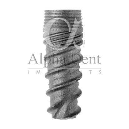 Implante dentário cônico - Active Plus - Alpha Dent Implants - em titânio / interno