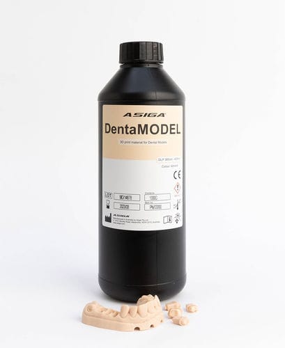 Material dentário em resina acrílica - DentaMODEL - ASIGA - para confecção de modelos / para impressão 3D / para coroas dentárias