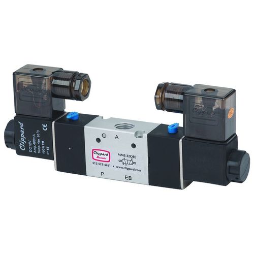Válvula para o setor médico - MME-32QEE-D012 - Clippard - com solenoide