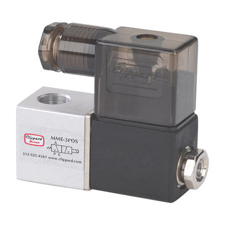 Válvula para o setor médico - MME-3QDS-D012 - Clippard - com solenoide