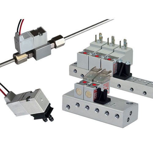 Válvula para o setor médico - E215D-1C024 - Clippard - com solenoide / em aço inoxidável