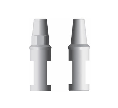 Análogo de implante dentário em aço inoxidável - Ext. Lab  - Cowellmedi - externo / de hexágono externo / reto