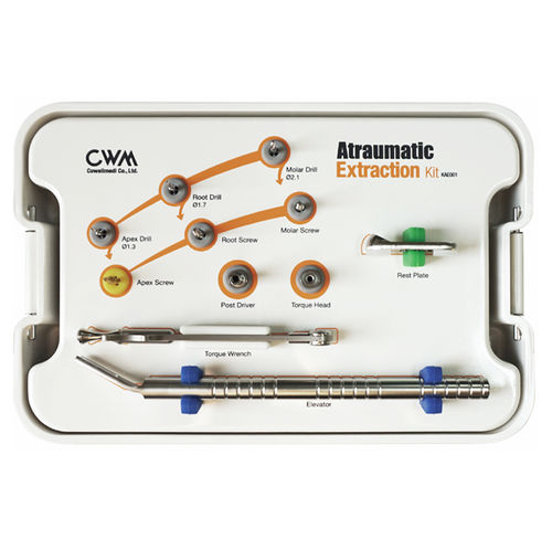 Kit de instrumentos para exodontia - Atraumatic   - Cowellmedi - para implante dentário / para cirurgia odontológica / para restauração dentária