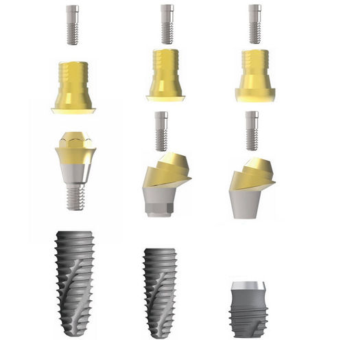 Pilar para implante em titânio - Sub. Multi Hybrid Ti-Base - Cowellmedi - interno / externo / cônico interno