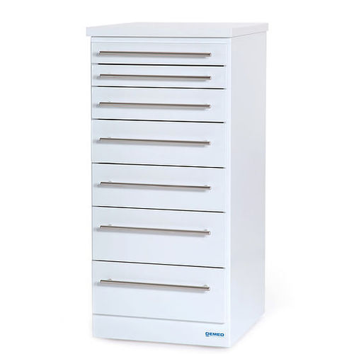 Carrinho hospitalar - S series - Demed Medical Carts - para aparelho / 5 gavetas