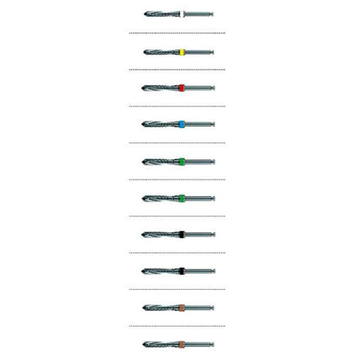 Broca para implantodontia - DDR series - Dentin Implants Technologies LTD - em aço inoxidável / paralela