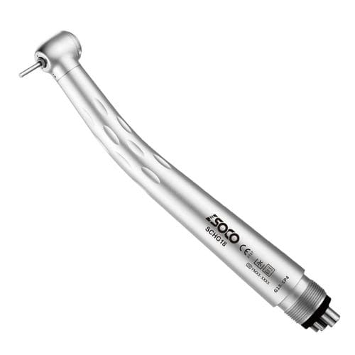 Caneta de alta rotação odontológica - SCHG18  - SOCO Precision Instrument Co., Ltd. - pneumática / com sistema rápido push button / com spray externo triplo