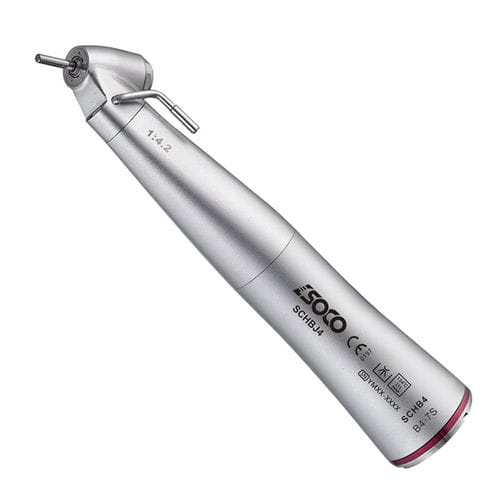 Contra-ângulo odontológico - SCHB4  - SOCO Precision Instrument Co., Ltd. - pneumático / multiplicador / 45°