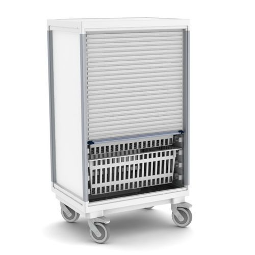 Carrinho hospitalar - 40652100D  - ScanModul® - com porta persiana deslizante / com cesto / com 1 porta
