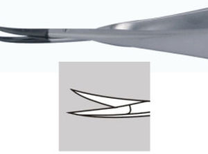 Tesoura para cirurgia oftalmológica - 40109A - HAI Laboratories - de lâmina / para pacientes humanos / curva
