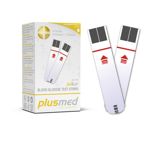 Tira de teste para diabetes - pM-100 - Trimpeks Healthcare - de glicemia / de sangue total / com tira de teste