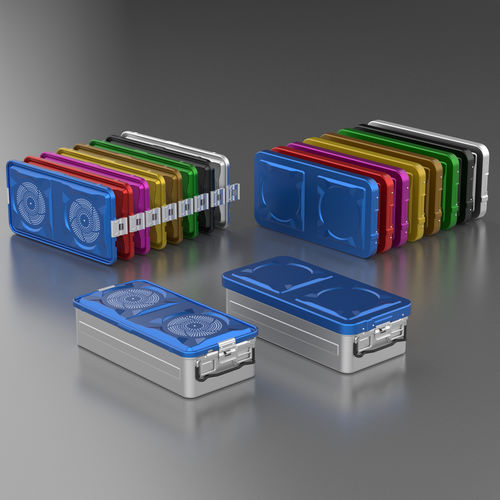 Container de esterilização de instrumentos - Standard Plus 1/1  - Aygun Surgical Instruments - com filtro / de alumínio / em alumínio anodizado