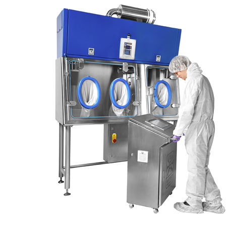 Testador de estanqueidade para isolador farmacêutico - Extract Technology - de luvas / de pressão / com carrinho
