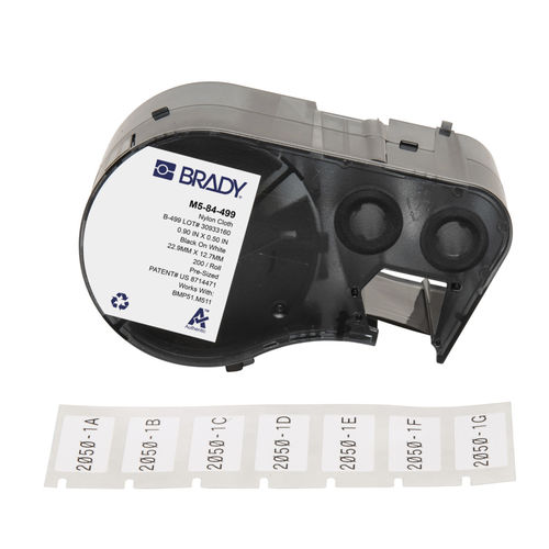 Rolo de etiquetas para tubos - M4C-375-499 - Brady EMEA - para frascos