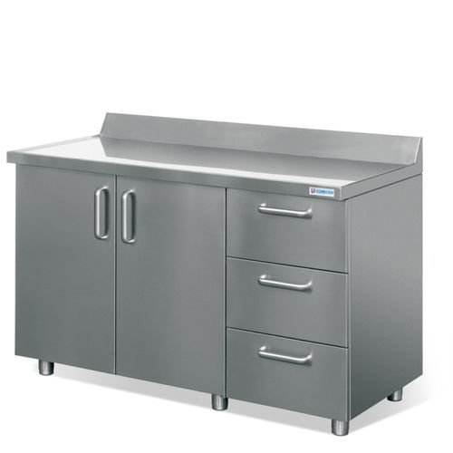 Bancada técnica de laboratório para medicina nuclear - WT1 - Comecer - em inox