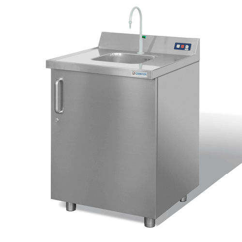 Pia para medicina nuclear - LRI/LRI-SC - Comecer - para laboratório de radioquímica / com 1 posto / em aço inoxidável