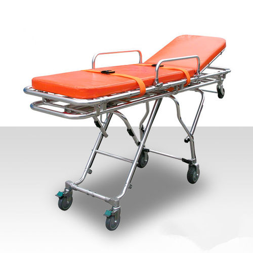 Carro-maca para ambulâncias - BES-HB069 - Besco Medical - manual / com encosto regulável / dobrável