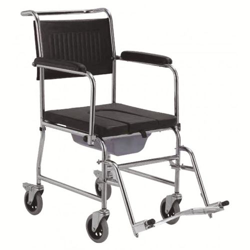 Cadeira higiênica com braços - BES-BS056 - Besco Medical - com balde / com rodízios / com abertura higiênica