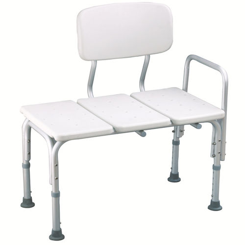 Banco de banho com braços - BES-BS027 - Besco Medical - com encosto / para pessoas obesas / com altura regulável