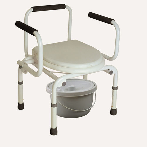 Cadeira higiênica com braços - BES-BS032 - Besco Medical - com balde / com altura regulável