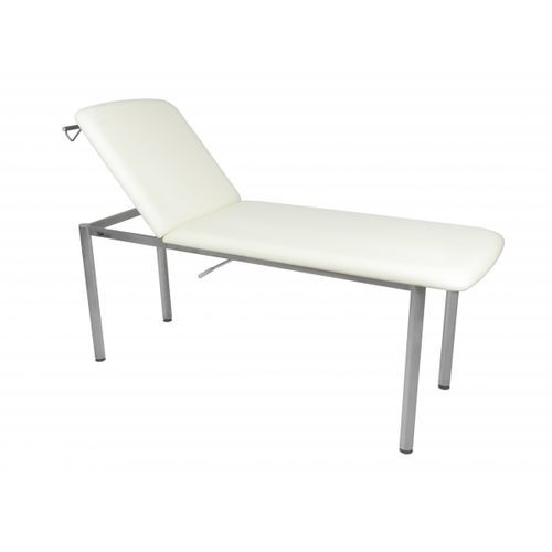Mesa de exame manual - 113100 - TIMO - com altura fixa / com encosto regulável / articulada em 2 seções